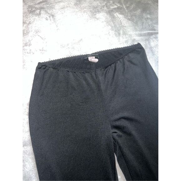 Vintage y2k Black Flare Low Rise Office Pants Large - Picture 4 of 12
